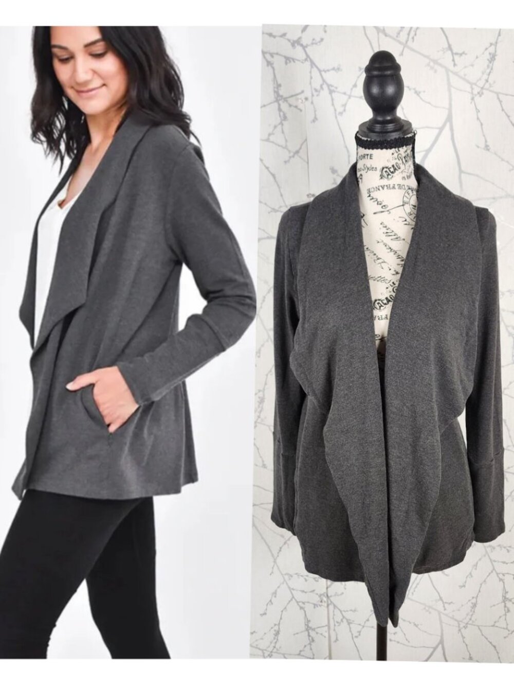 Encircled Bamboo Merino Wool French Terry Unblazer Cardigan